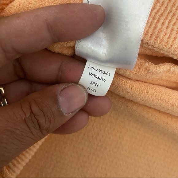 Athleta Coaster Luxe Waffle Sweatshirt XL Peach Comfy Minimalist‎ Soft Cozy - Picture 10 of 12